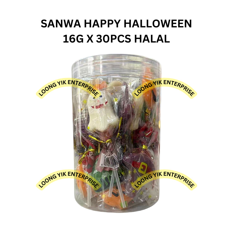 SANWA HAPPY HALLOWEEN 16G X 30PCS HALAL