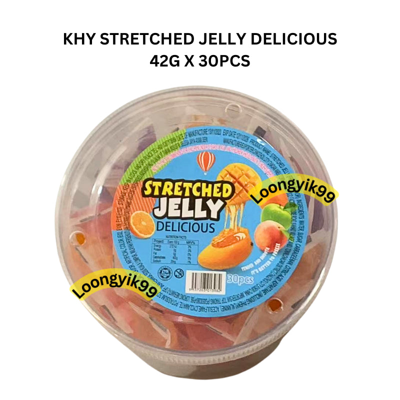 KHY STRETCHED JELLY DELICIOUS 42G X 30PCS HALAL