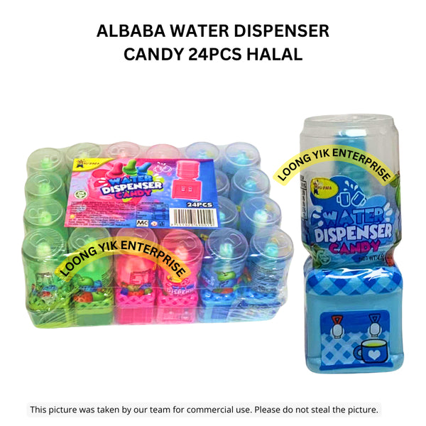 ALBABA WATER DISPENSER CANDY 24PCS HALAL