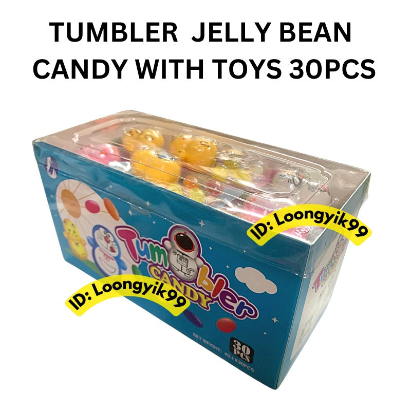 TUMBLER CANDY BEAN JELLY CANDY WITH TOYS 30PCS