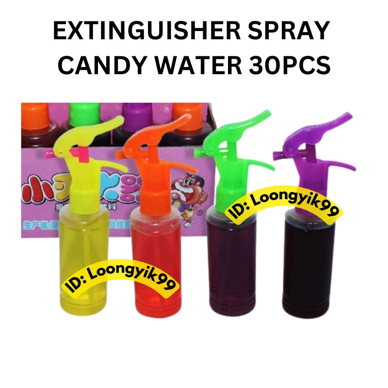 EXTINGUISHER SPRAY CANDY 30PCS FRUITY FLAVOUR JUICE