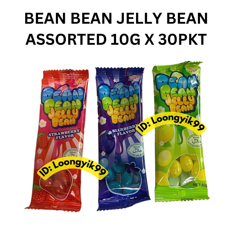 BEAN BEAN JELLY BEAN ASSORTED FLAVOUR 10G X 30PKT