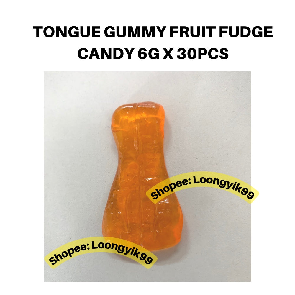 Halloween TONGUE GUMMY FRUIT FUDGE CANDY 6G X 30PCS