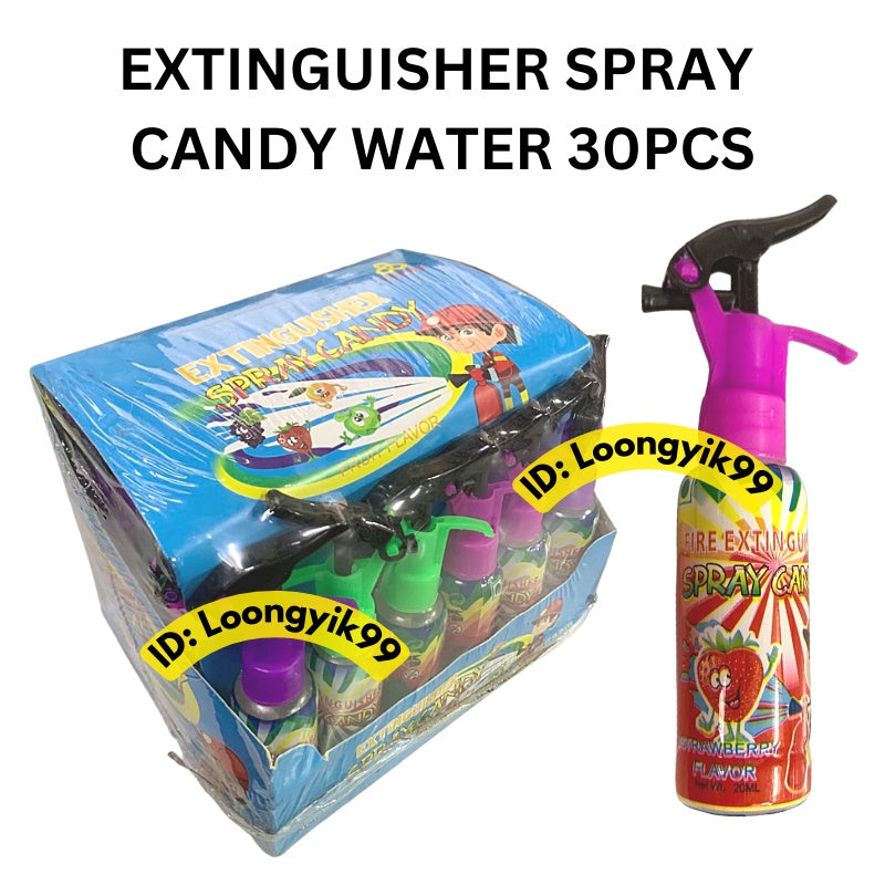 EXTINGUISHER SPRAY CANDY 30PCS FRUITY FLAVOUR JUICE