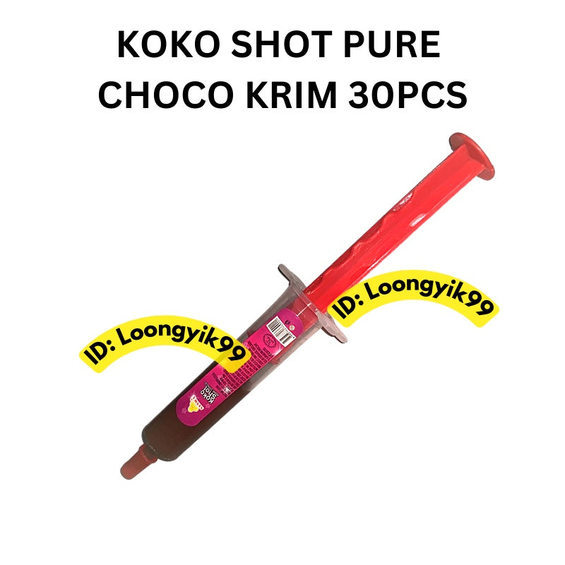 KOKO SHOT PURE CHOCO KRIM 30PCS KOKO TUBE HALAL