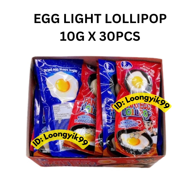 EGG LIGHT LOLLIPOP 10G X 30PCS