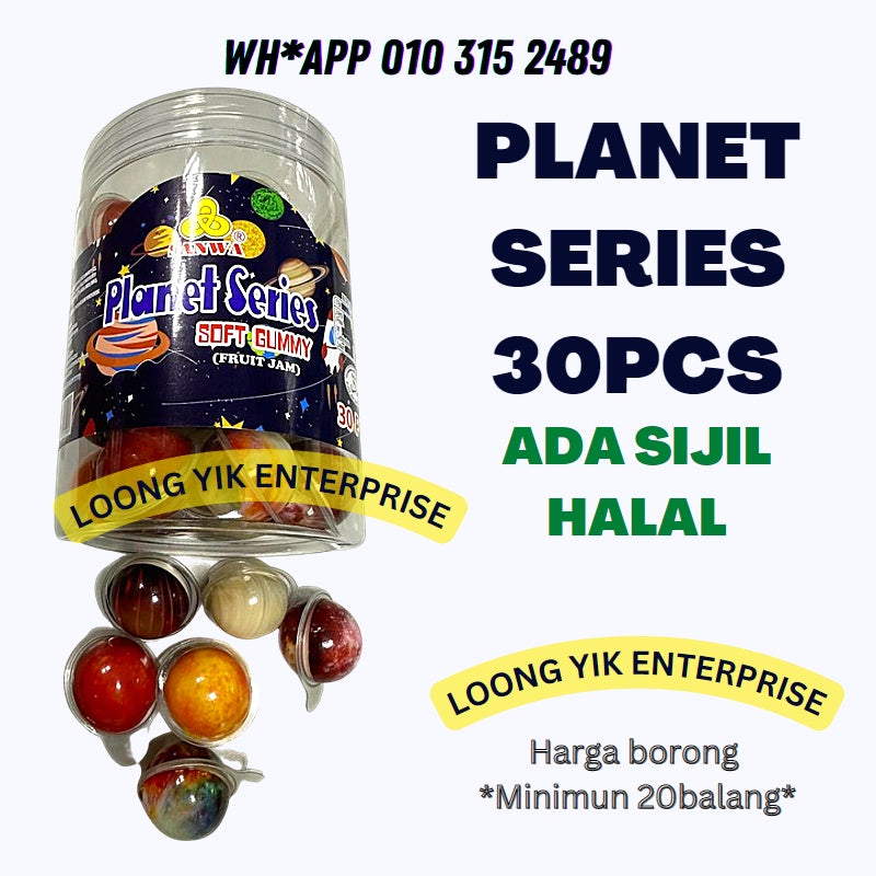 1BALANG LY / DEER DADA / SANWA 30PCS SOFT CANDY  (HARGA BORONG) FILLED JAM HALAL