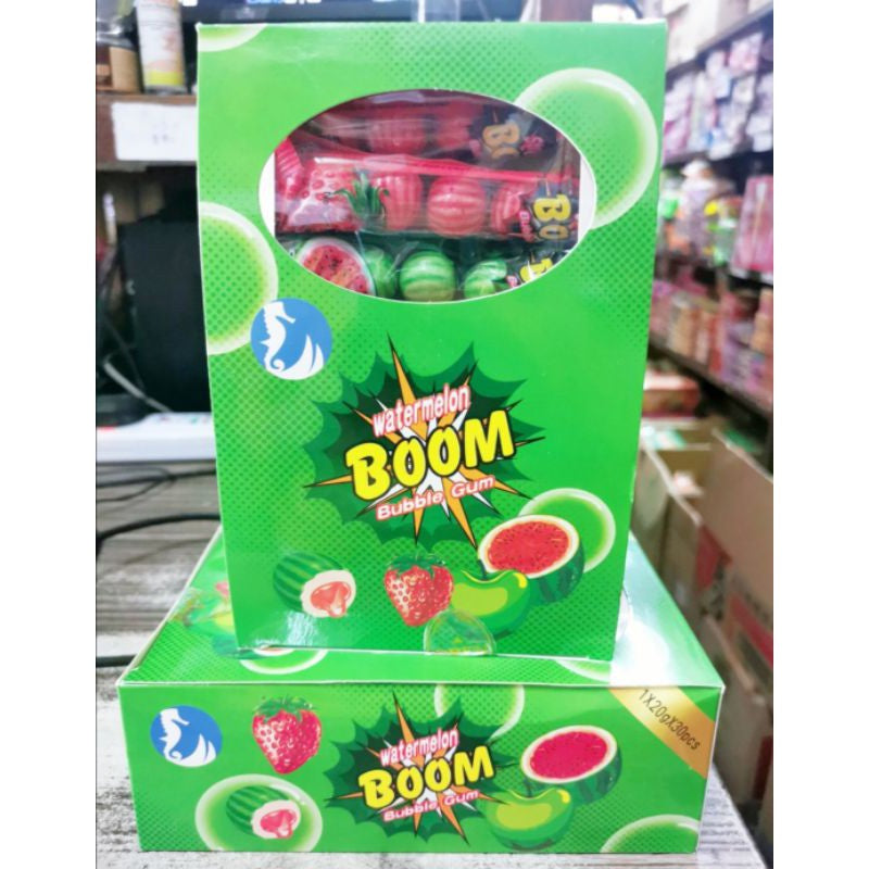 WATERMELON BOOM BUBBLE GUM 30PACKS WITH 5PCS GUM Halal