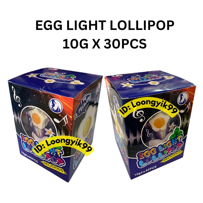 EGG LIGHT LOLLIPOP 10G X 30PCS