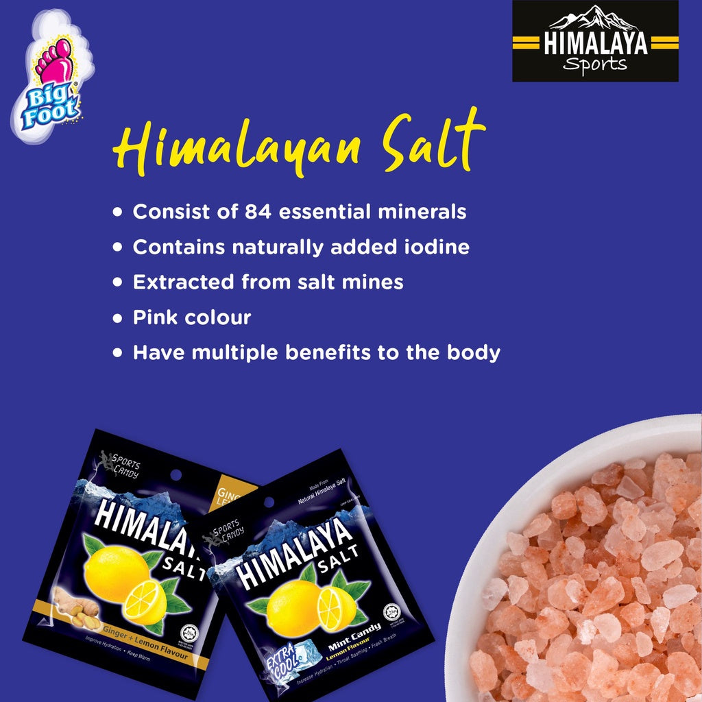 HIMALAYA SALT MINT CANDY 15G X 12PKT HALAL FRESH BREATH LEMON FLAVOUR EXTRA COOL