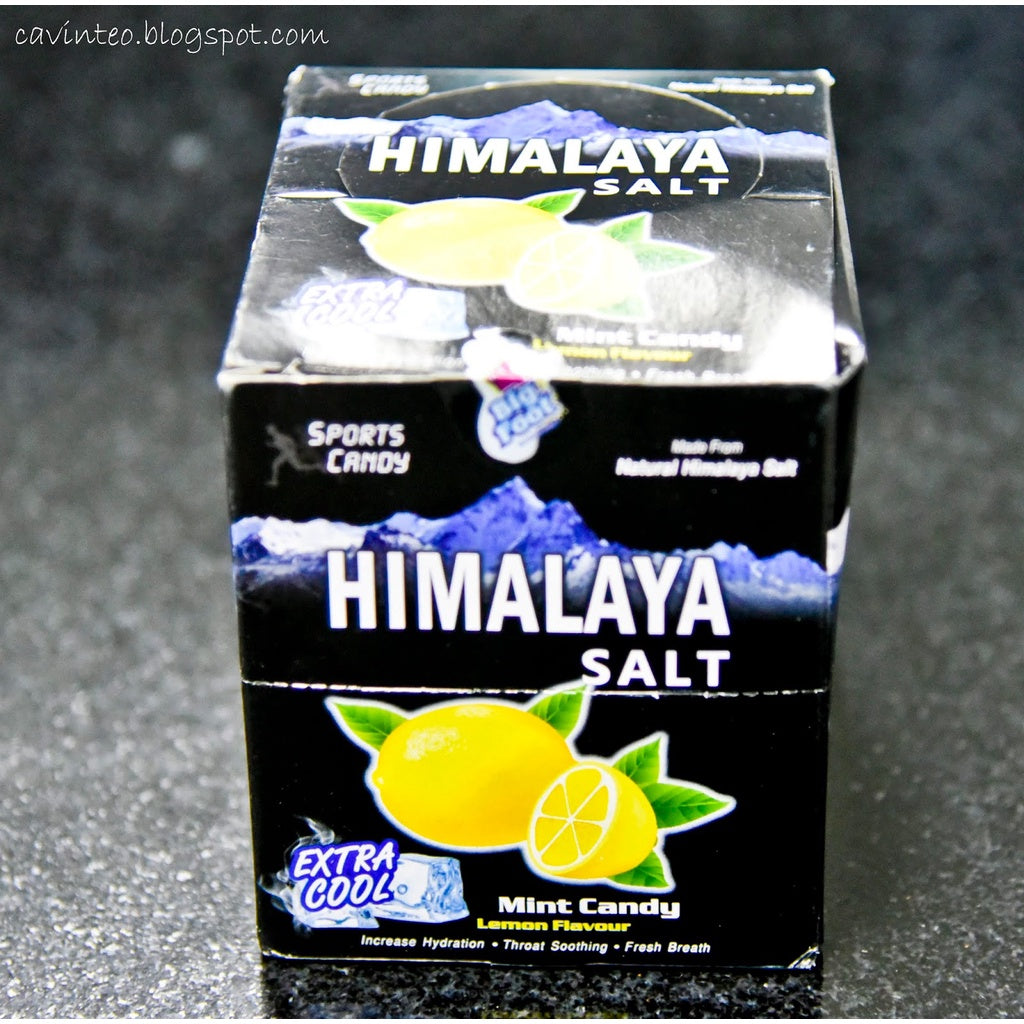 HIMALAYA SALT MINT CANDY 15G X 12PKT HALAL FRESH BREATH LEMON FLAVOUR EXTRA COOL