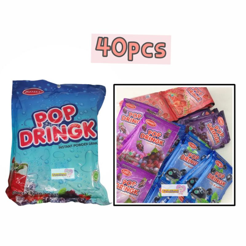 Jomei Pop Drink Powder/Serbuk Pop Drink Fruity Flavor 40pcs x 1pkt ) HALAL