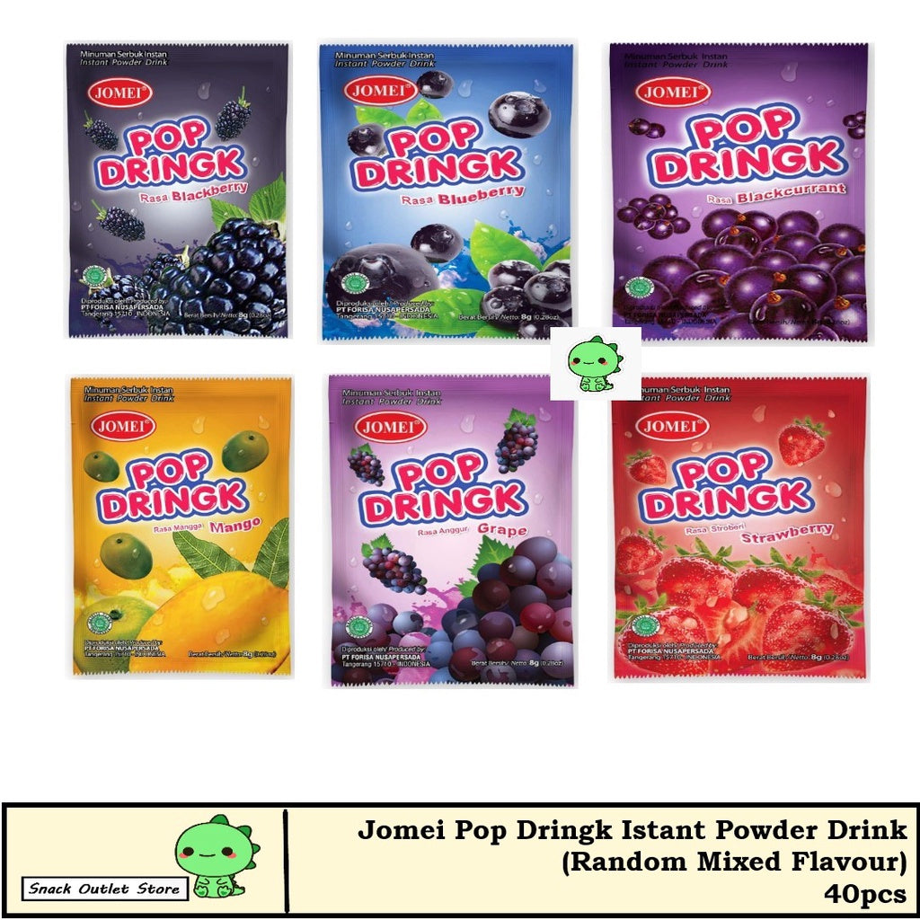 Jomei Pop Drink Powder/Serbuk Pop Drink Fruity Flavor 40pcs x 1pkt ) HALAL