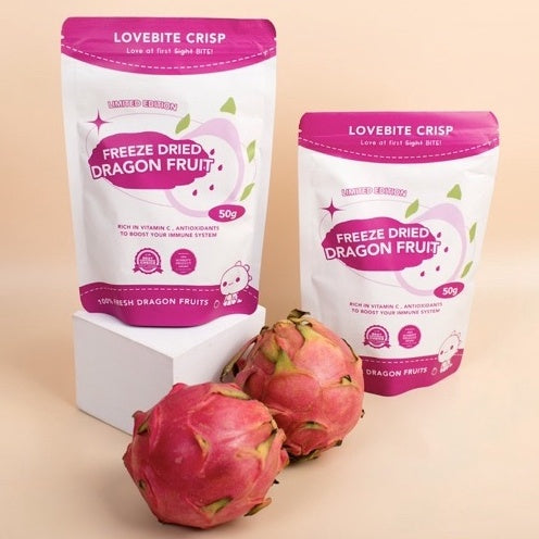 *HALAL* DRIED DRAGON FRUIT FREEZE DRIED PITAYA KERING LOVEBITE loongyik99 1PKT 70G