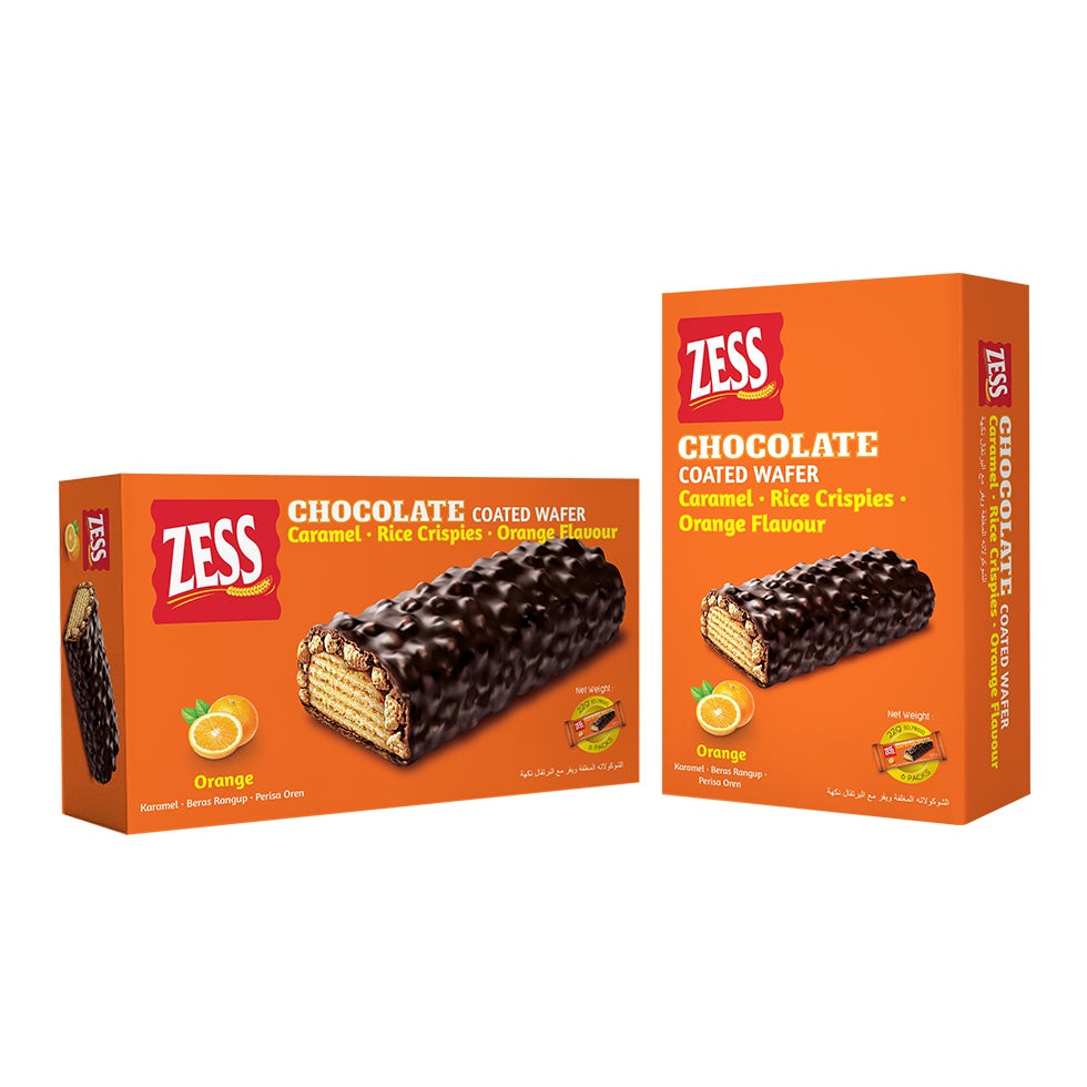 Zess Chocolate / Orange / Peanut Coated Wafer 24pack