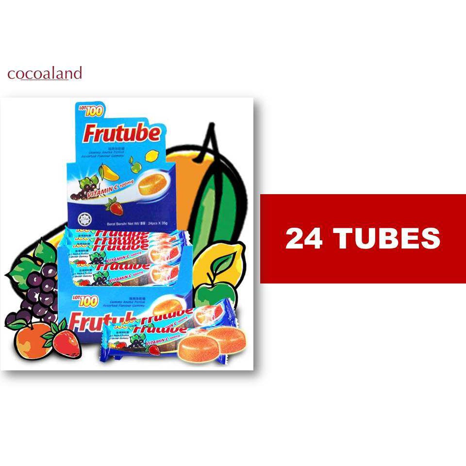 LOT100 FRUTUBE ASSORTED FLAVOUR GUMMY 35G X 24PCS