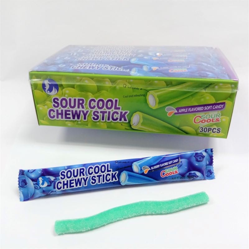 *NEW* BATANG KALI SOUR CHEWY STICK HALAL 1BOX = 30PCS Apple / Blueberry / Strawberry / Grape LOONGYIK99