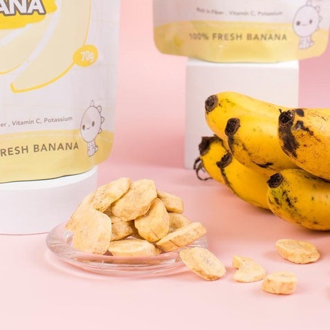 *HALAL* DRIED BANANA FREEZE DRIED PISANG KERING LOVEBITE loongyik99 1PKT 70G