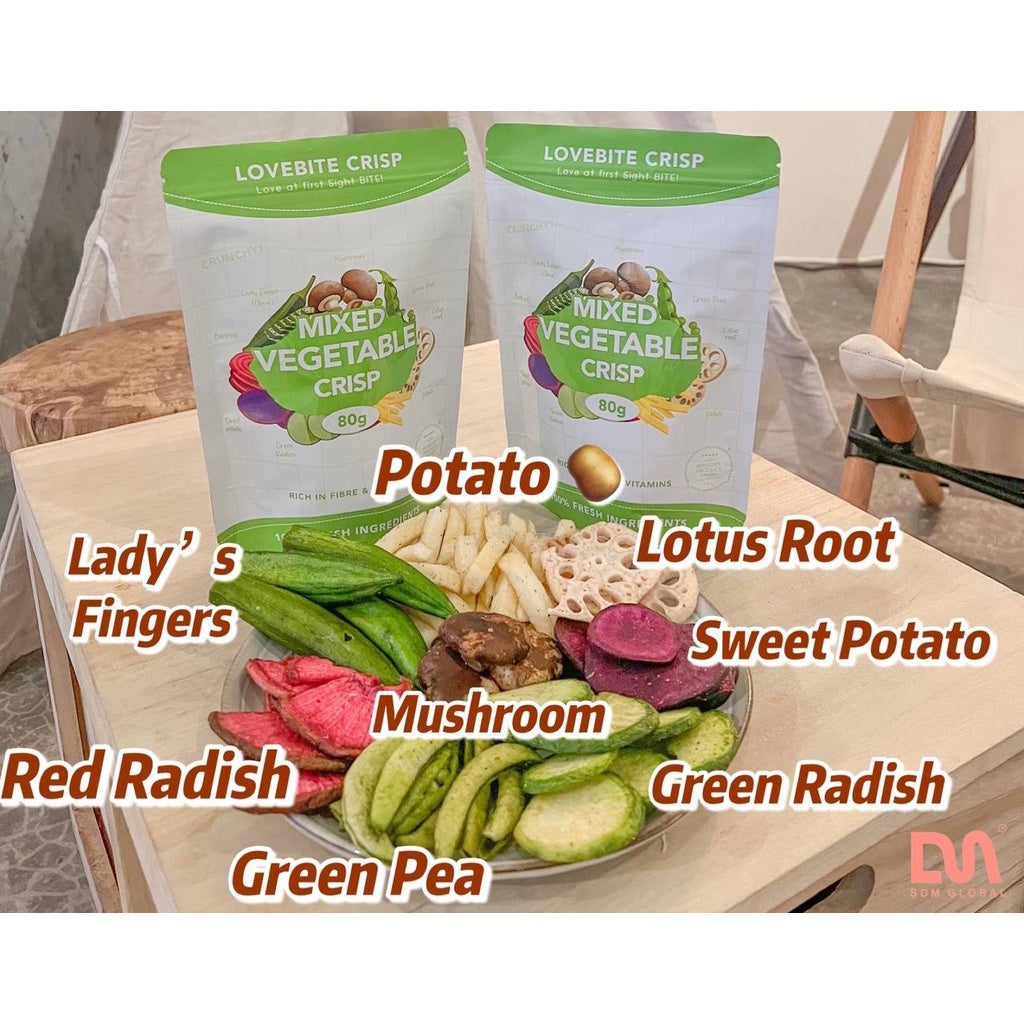 *HALAL* DRIED VEGETABLE FREEZE DRIED LOVEBITE loongyik99 SAYUR KERING 1PKT 80G