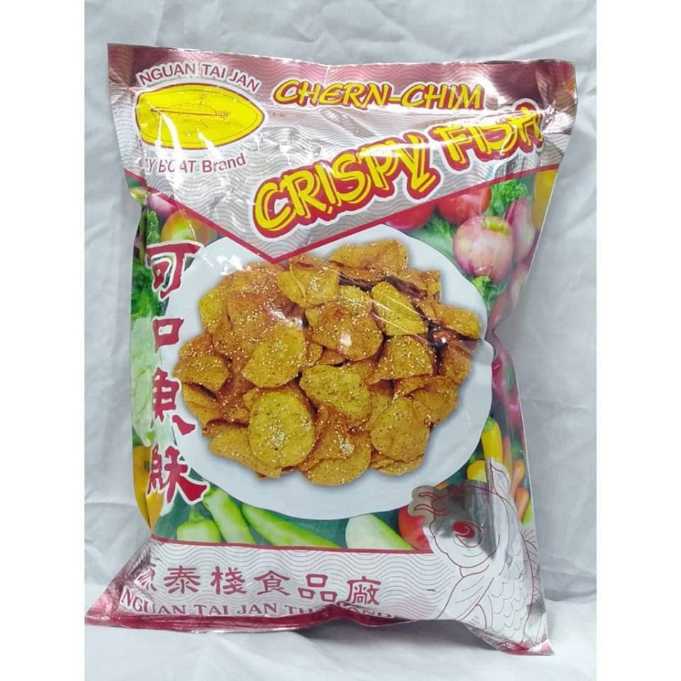 Halal Boat Brand 300g Crispy Fish Dry Satay / Keropok Satay Ikan 可口沙爹鱼酥