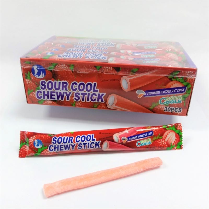 *NEW* BATANG KALI SOUR CHEWY STICK HALAL 1BOX = 30PCS Apple / Blueberry / Strawberry / Grape LOONGYIK99