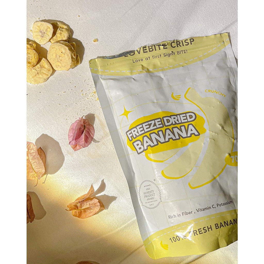 *HALAL* DRIED BANANA FREEZE DRIED PISANG KERING LOVEBITE loongyik99 1PKT 70G