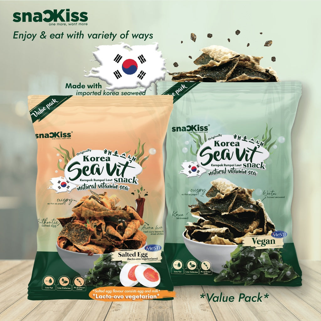 Lee jing's 酥脆紫菜饼 CRISPY SEAWEED SNACK 素食/VEGAN 400G