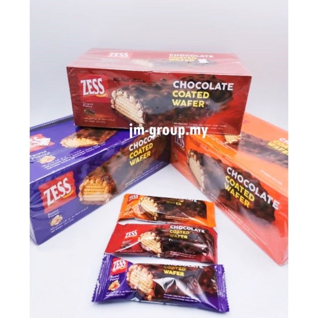 Zess Chocolate / Orange / Peanut Coated Wafer 24pack