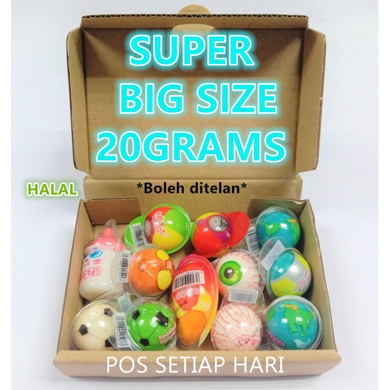 🔥HALAL🔥 10PCS BIG EYE BUMI PLANET *TIKTOK VIRAL* SOFT GUMMY CANDY BESAR 20G WATERMELON BOTTLE SUSU BABY YOGURT ULTRAMAN