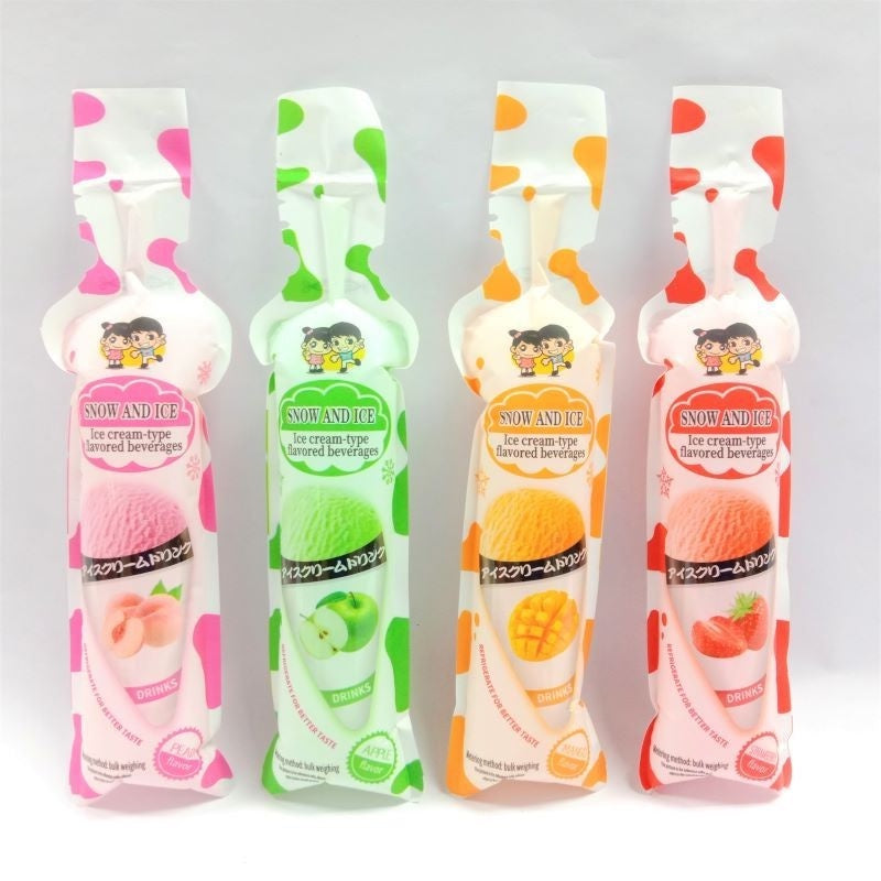 *HALAL* Seahorse 40Pcs Jelly Snow And Ice Popsicle Apple / Strawberry / Peach / Mango Flavor (±90g x 40Pcs) loongyik99