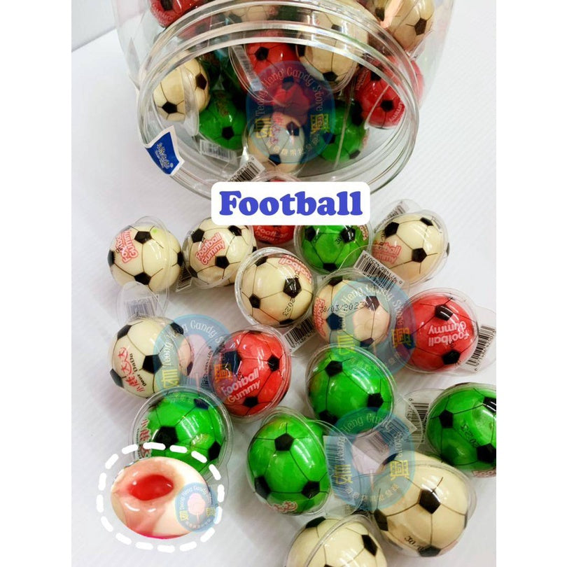 🔥20PCS🔥 SIZE BESAR Halal Mix Planet Gummy Jelly Ball Soft Candy Sour Gula Gula Viral Earth Strawberry Eyeball Squid Game