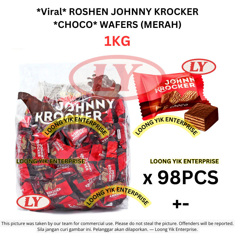 *Viral* ROSHEN JOHNNY KROCKER *CHOCO*(Merah)/*Milk*(UNGGU) WAFERS 1KG