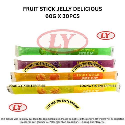 FRUIT STICK JELLY DELICIOUS 60G X 30PCS