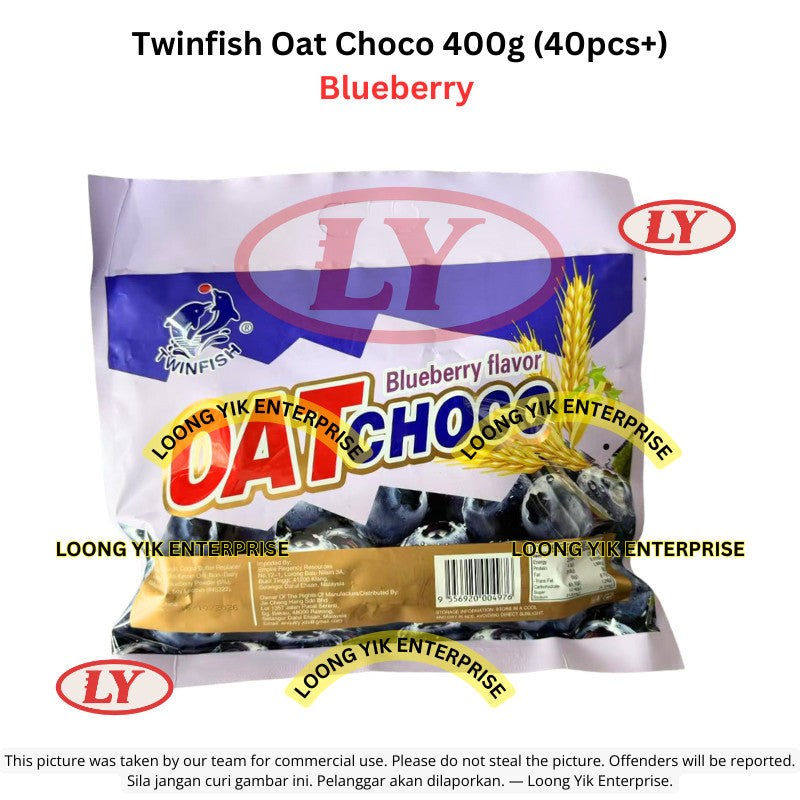 *Halal* Twinfish Oat Choco Original/Chocolate/Blueberry/Sweet Potato/Strawberry/Sweet Potato 400g (40pcs+)