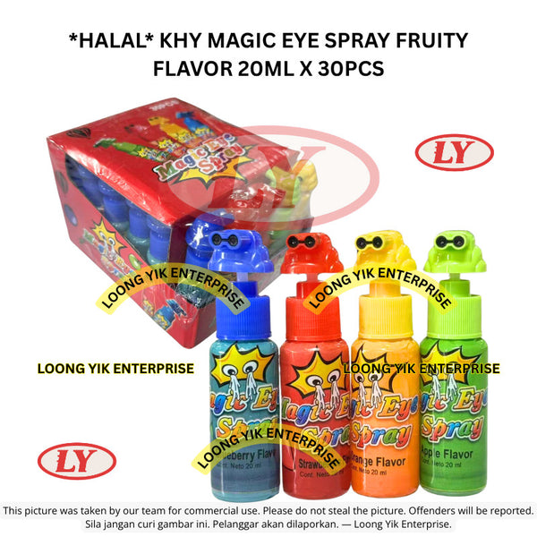 *Halal* ** KHY MAGIC EYE SPRAY FRUITY FLAVOR 20ML X 30PCS Loongyik99