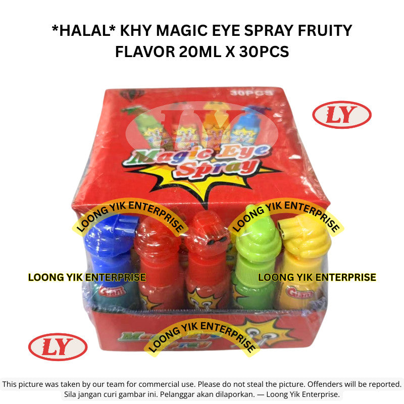 *Halal* ** KHY MAGIC EYE SPRAY FRUITY FLAVOR 20ML X 30PCS Loongyik99