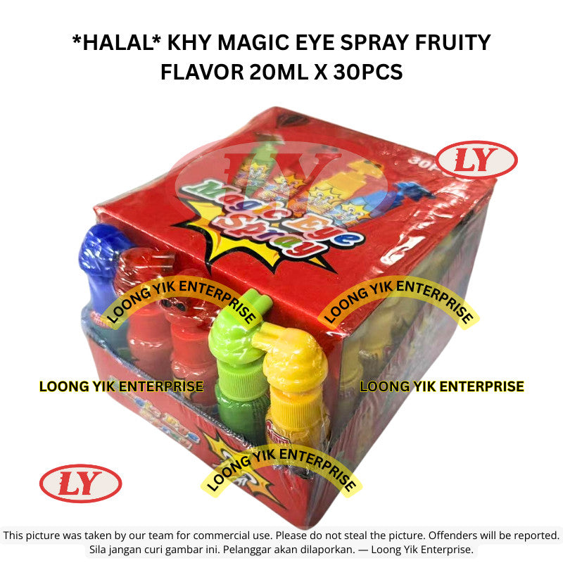 *Halal* ** KHY MAGIC EYE SPRAY FRUITY FLAVOR 20ML X 30PCS Loongyik99
