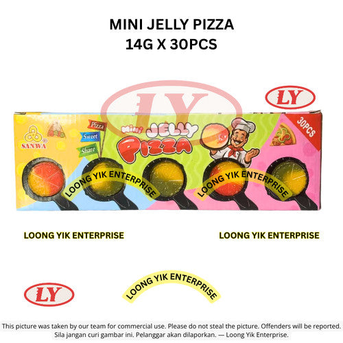 MINI JELLY PIZZA 14G X 30PCS