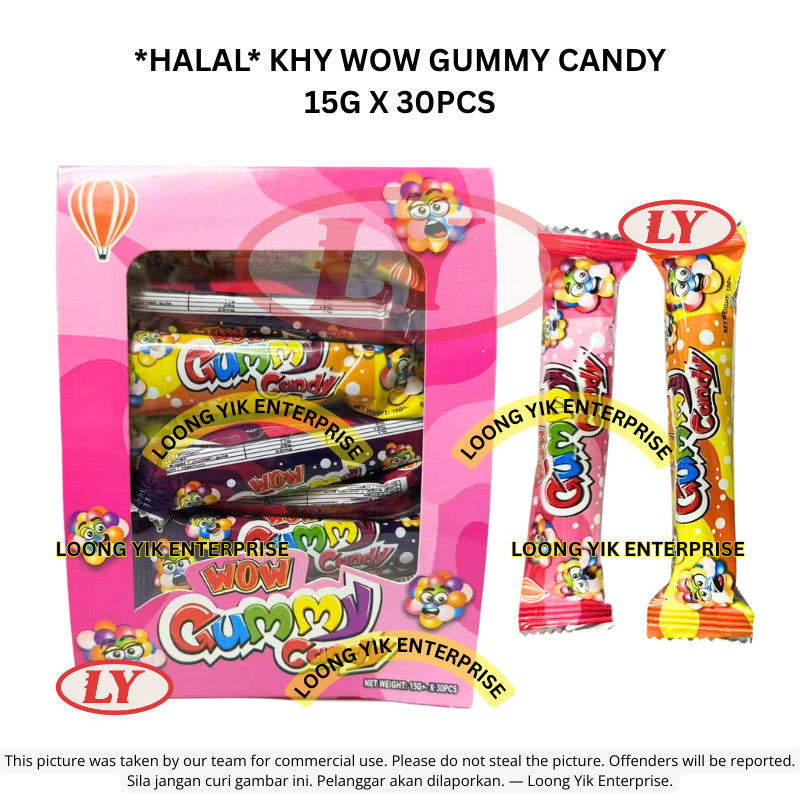 *Halal* ** KHY WOW GUMMY CANDY 15G X 30PCS Loongyik99