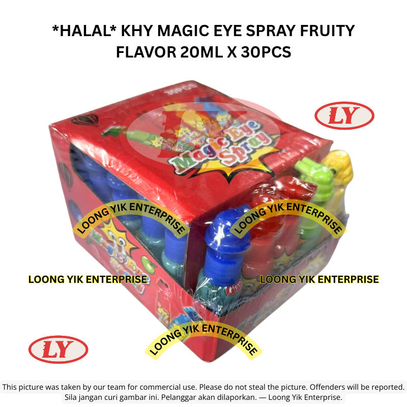 *Halal* ** KHY MAGIC EYE SPRAY FRUITY FLAVOR 20ML X 30PCS Loongyik99