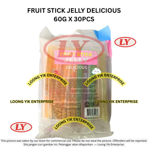 FRUIT STICK JELLY DELICIOUS 60G X 30PCS