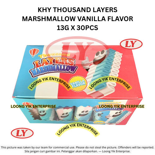 KHY THOUSAND LAYERS MARSHMALLOW VANILLA FLAVOR 13G X 30PCS