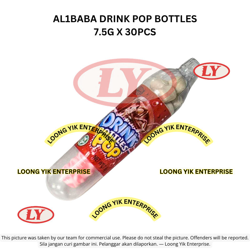 AL1BABA DRINK POP BOTTLESD CANDY 7.5G X 30PCS