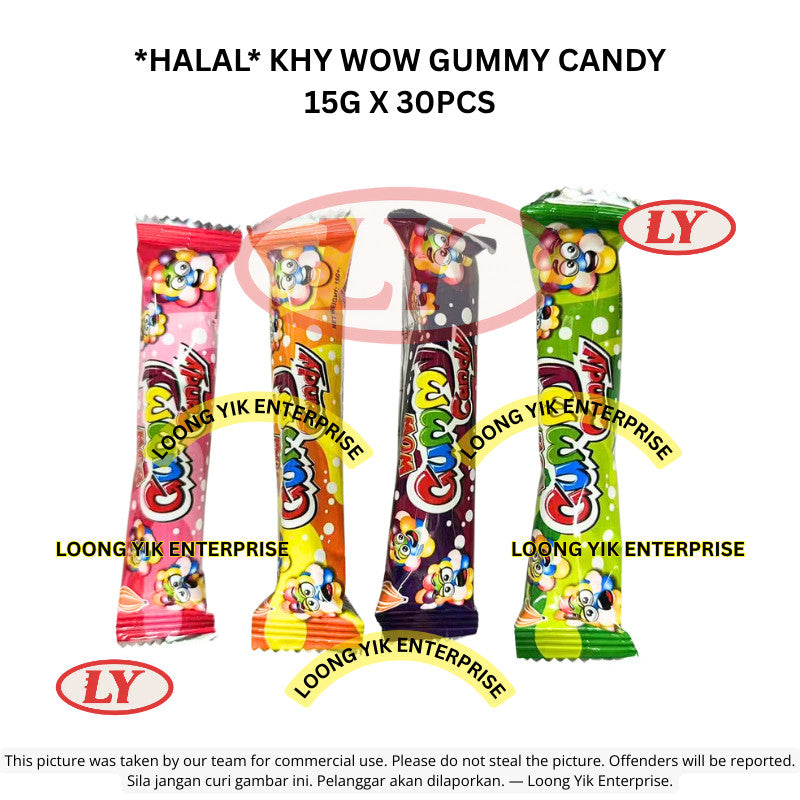 *Halal* ** KHY WOW GUMMY CANDY 15G X 30PCS Loongyik99