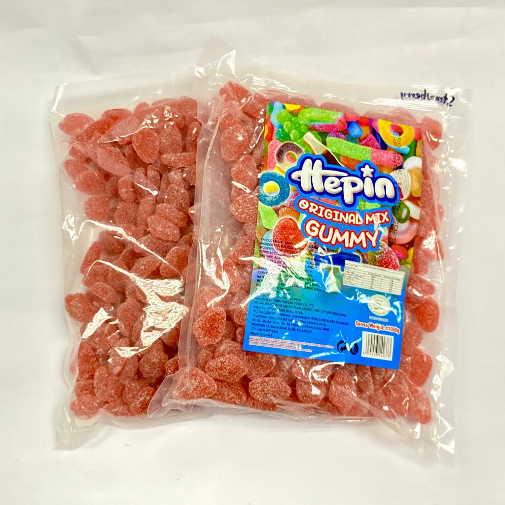 *Halal* 12Jenis 1Kg Hepin Gummy Candy Campuran Perisa Buah Animasi & Rekaan Makanan