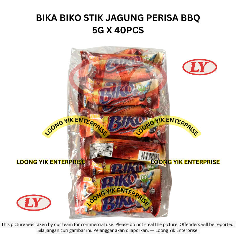*Halal* BIKA BIKO STIK JAGUNG PERISA BBQ 5G X 40PCS Loongyik99