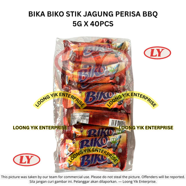 *Halal* BIKA BIKO STIK JAGUNG PERISA BBQ 5G X 40PCS Loongyik99