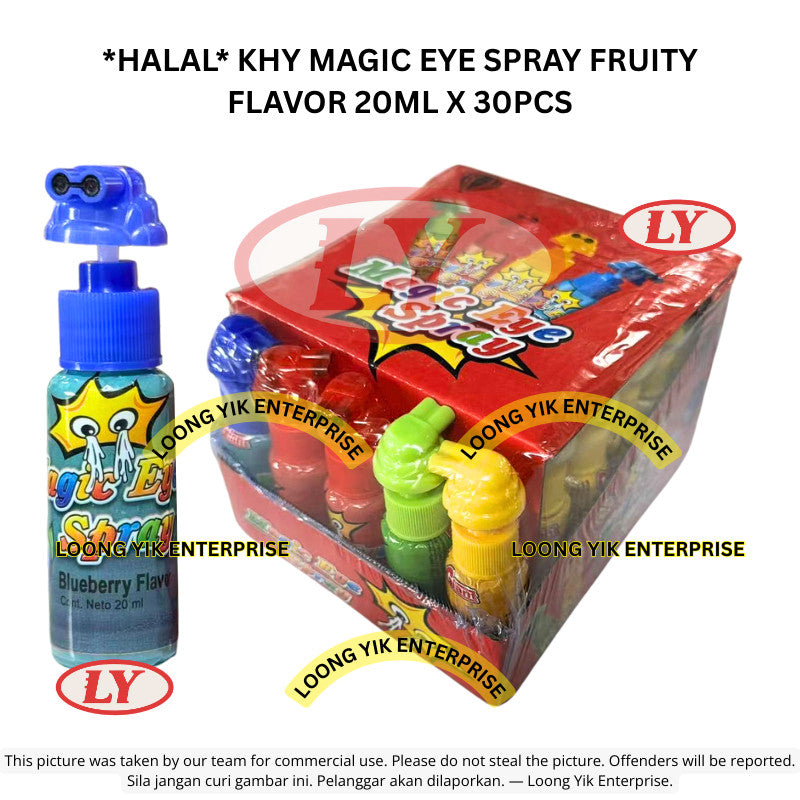 *Halal* ** KHY MAGIC EYE SPRAY FRUITY FLAVOR 20ML X 30PCS Loongyik99