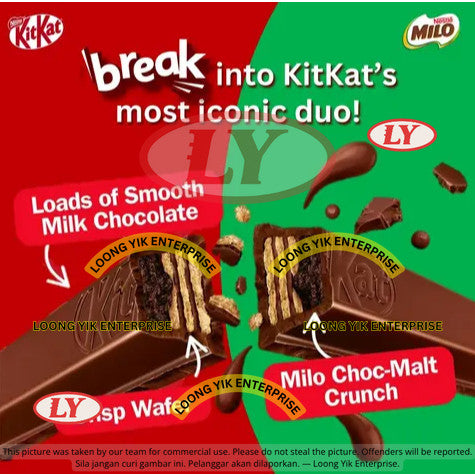 KITKAT WAFER MILO CHOCOLATE 2F (16GX24PCS)  *Foil Wrap* NEW