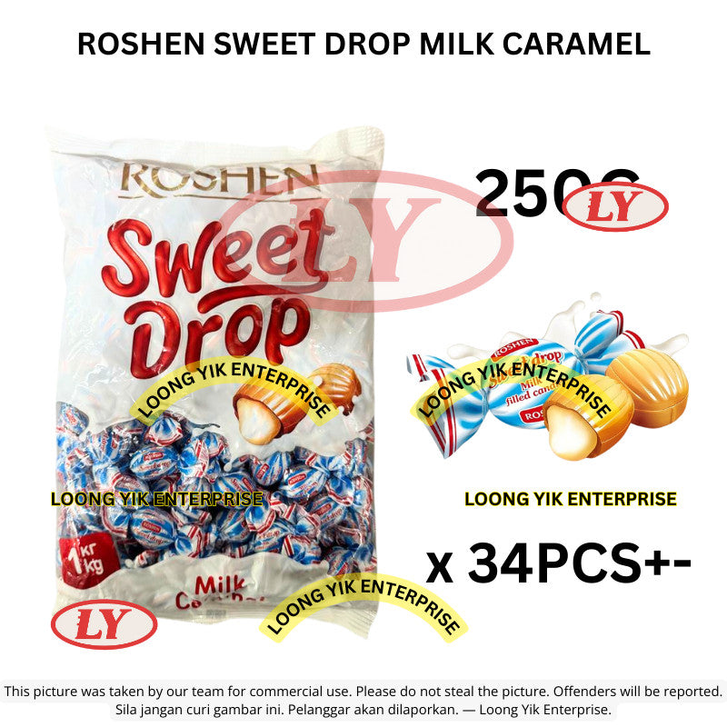 *Halal* ROSHEN SWEET DROP MILK CARAMEL 1KG / 500G / 250G Loongyik99